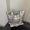 2025 Herbst/Winter Space Cotton Gepolsterte Crossbody-Tasche mit großem Fassungsvermögen - Lässige Umhängetasche im koreanischen Stil für Damen
