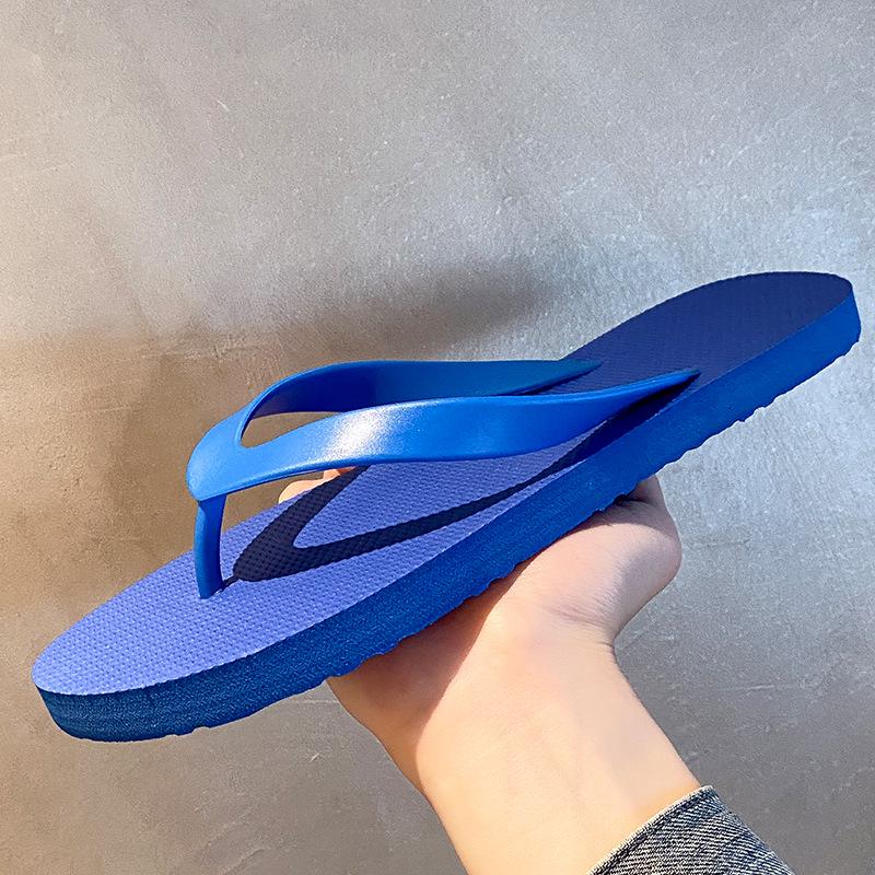 2026 Herren Zehentrenner Flip-Flops in Unifarben, rutschfest - Sommer Strand Sandalen im Partner-Look