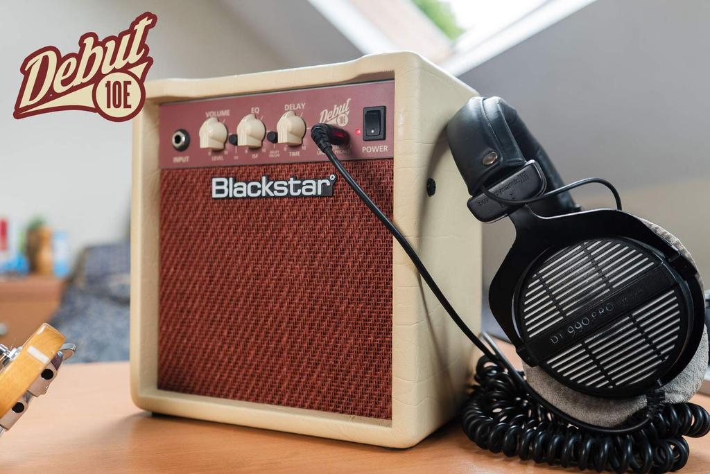 Blackstar Guitar Amplifier DEBUT 10E Tape Echo Effect Clean/Overdrive/Line In/Headphone Out/Built-in