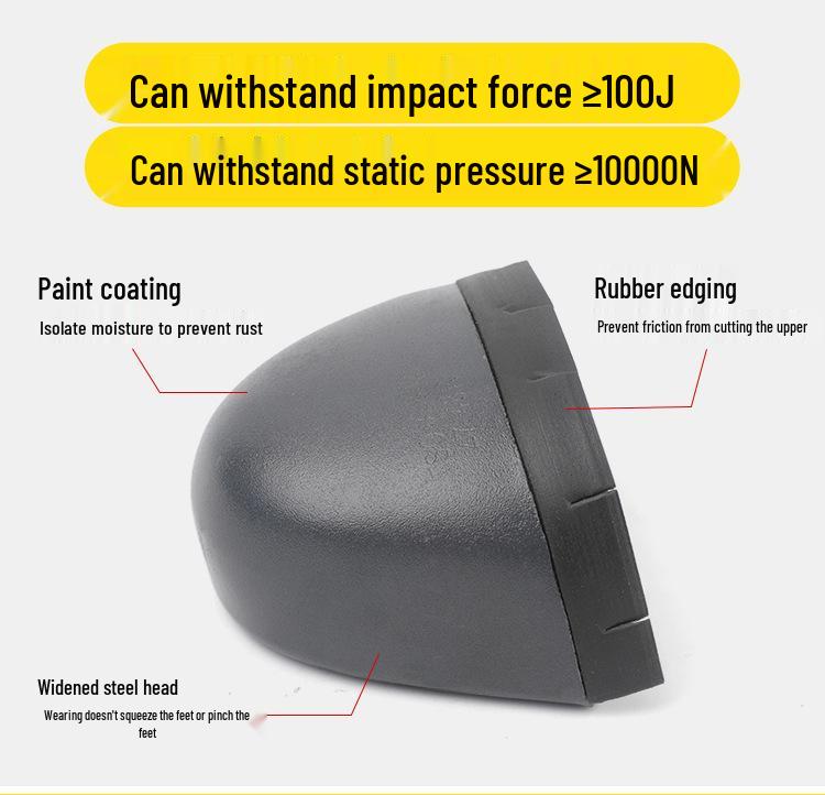 Men's Steel Toe Cowhide Work Shoes - Anti-Smash & Anti-Puncture Protective Footwear for Construction.