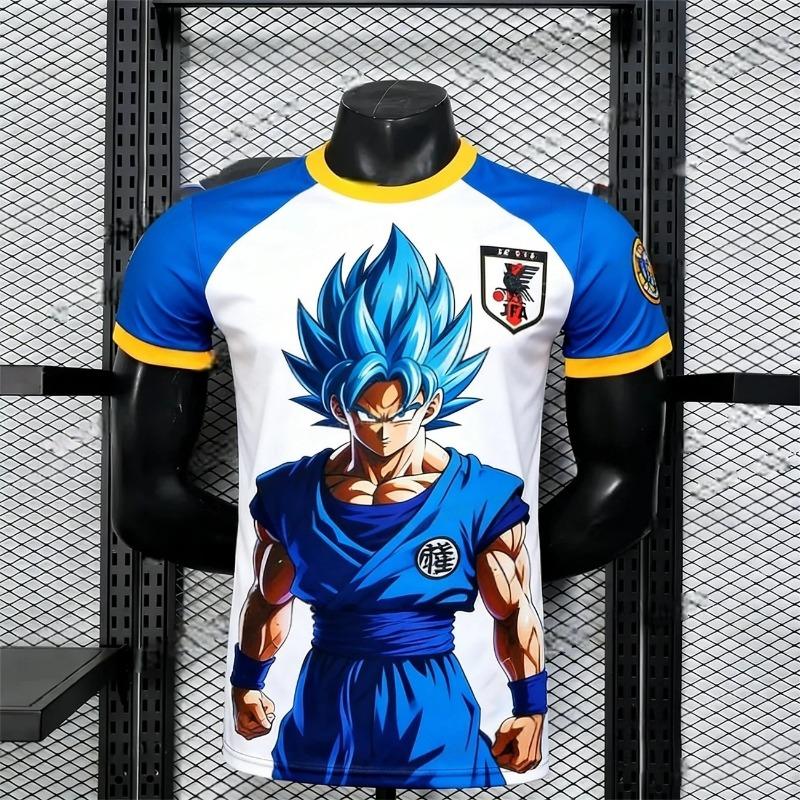 FamilyMatching 2026 Men's Sportswear T-shirt, Men's Fitness & Football Breathable T-shirt, Dragon Ball Z Goku Rugby Jersey