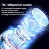 Folding Cooling Fan Colder Wind Semiconductor Refrigeration Handheld Fan 4000mAh USB Rechargeable Cooling Fan Air Cooler Outdoor