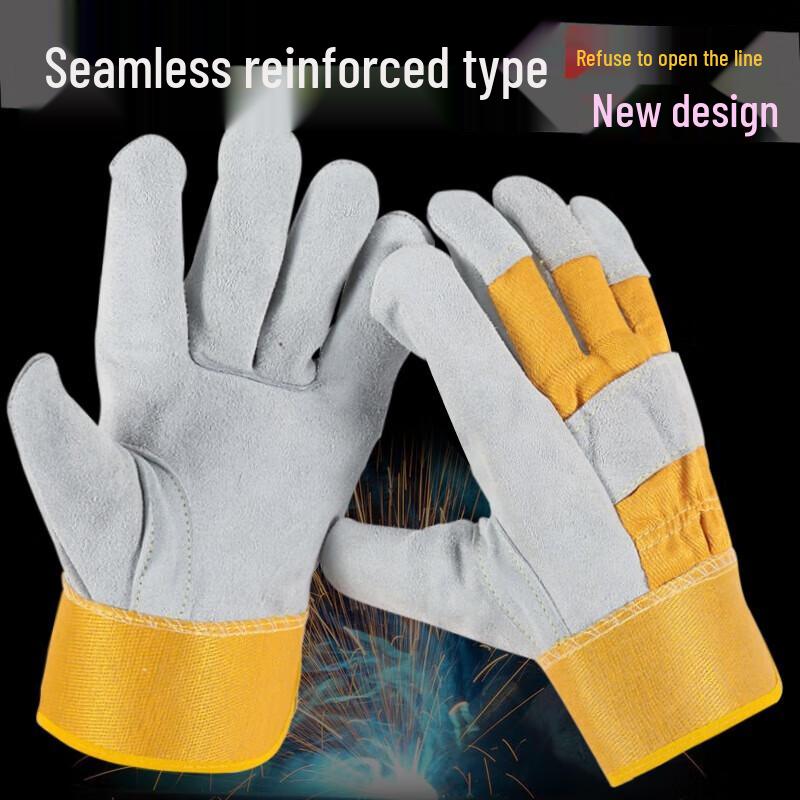Zhongyi Short Cowhide Welding and Industrial Work Gloves