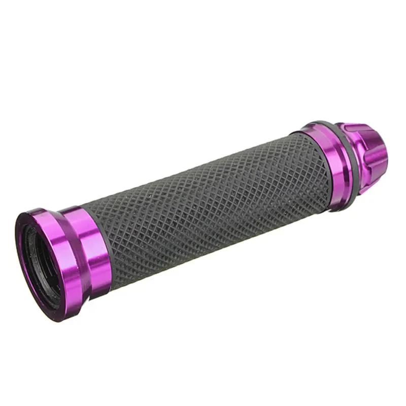 2Pcs 7Inch 8 Inch Motorcycle CNC Aluminum Rubber Gel Hand Grips For 22mm Handlebar Sport Bike Motorcycle Accessories Free Ship