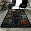 Dinosaur Evolution Pattern Rug Floor Mat for Living Room or Bedroom Soft and Comfortable Carpet a Gift for Birthday and Holiday.