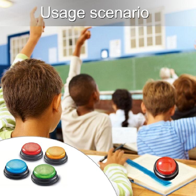 4Pcs Lighted Up Buzzer With Sound Effect For Classroom Participation Team Building Games And Interactive Study Groups