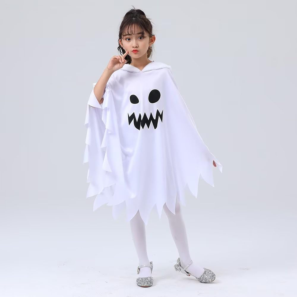 Halloween Cloak for Demon Photo Costume [Cos Kingdom] Kids, Ghost, Face, Prank, White, Fashion, Luminous, Gift, Disguise, Disguise, Shoot, Cute,