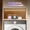 3 Pack Laundry Room Organization Storage Containers Acrylic Laundry Pod Containers and Dryer Sheet Holder with Lids and Labels for Laundry Detergent