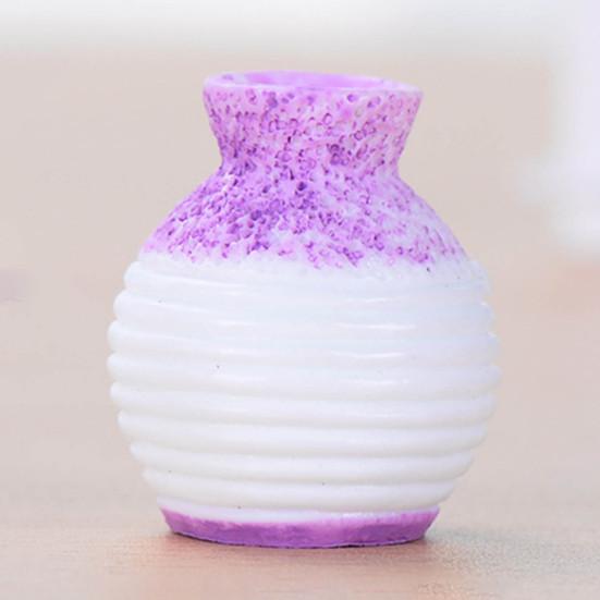 3 Buc Vază Mini cu Flori Compactă Decorativă Rășină Gură Mică DIY Ghiveci de Plante Articole de Uz Casnic