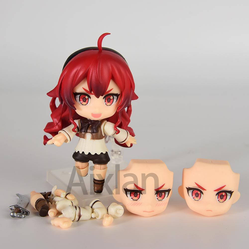 Aixlan#1567 Mushoku Tensei Figure Roxy Cute Edition 10CM Jobless Reincarnation PVC Action Figure Amine Collectible Figurine