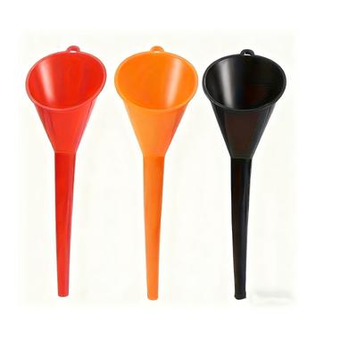6-Pack Yellow Refueling Funnel with Long Handle for Cars, Gasoline Refueling Tool, Anti-Splash Plastic Oil Jug, Motorcycle Refueling Tool