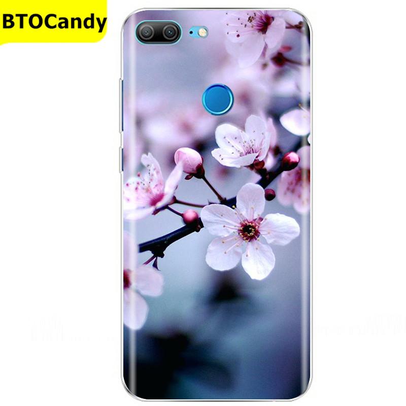 Etui For Honor 9 Lite Etui Kwiat Miękki Silikon Couqe Etui na Telefon Huawei Honor 9 Lite Etui Na Tył Honor9 9lite Coque Funda