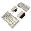Stainless Steel Metal Bumper Chassis Armor Protection Skid Plate for Wltoys 104006 104010 104020 104026 RC Car Upgrade Parts