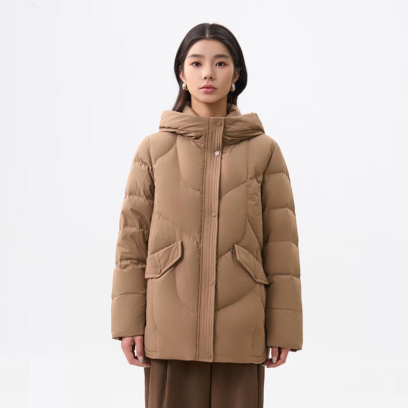 

Женский короткий пуховик с капюшоном Осень/Зима 2025 Y309300Y XL