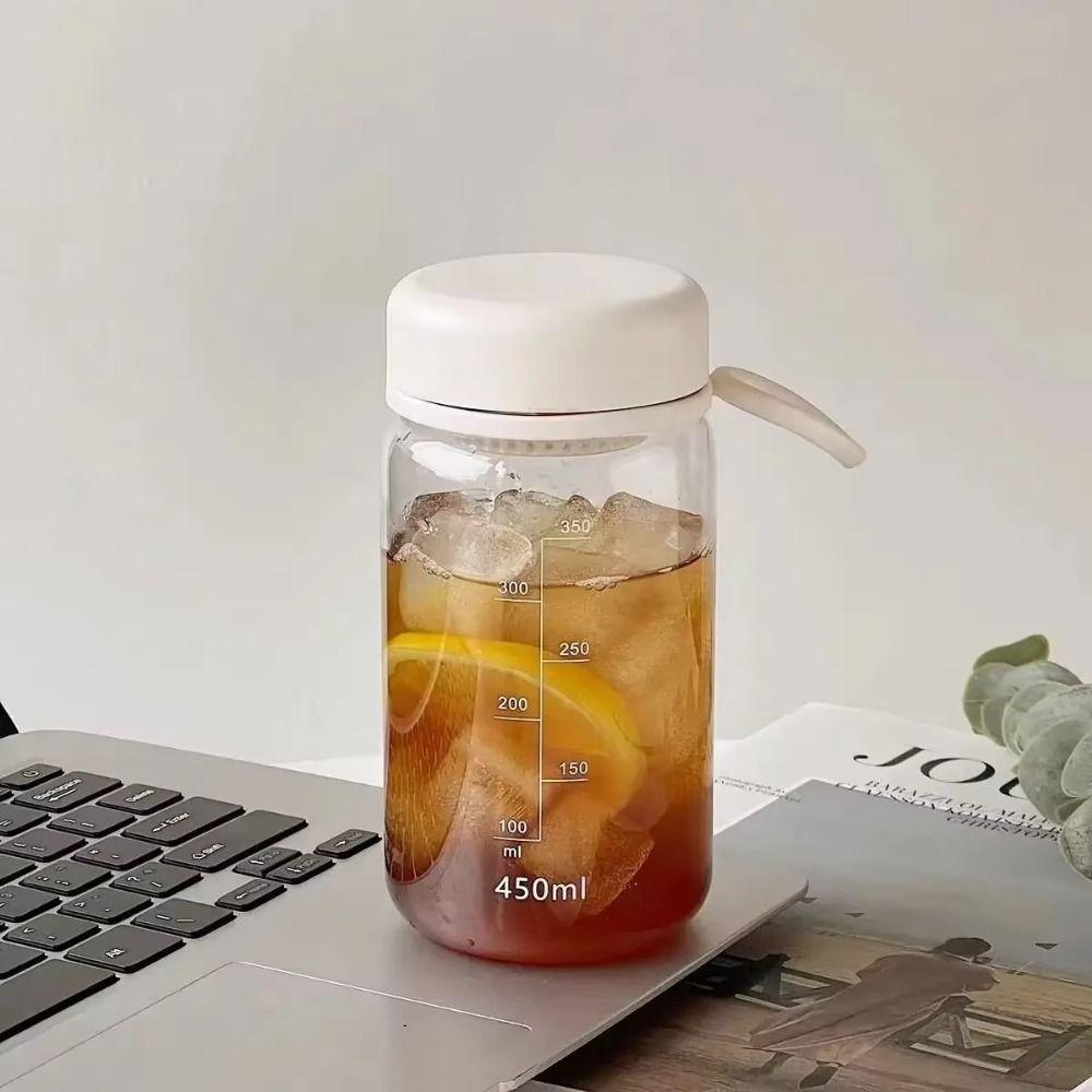 450ml Milk Water Bottles Transparent Drinking Water Bottle Transparent Plastic Cup Bubble Tea