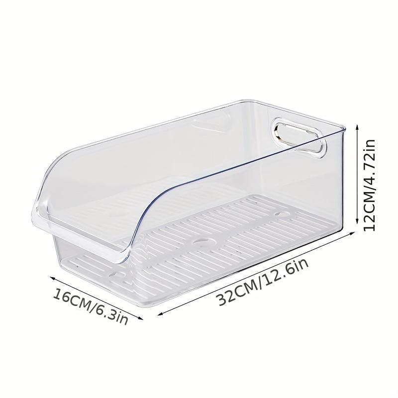 

1Pc Refrigerator Storage Box Food-Grade Fresh-Keeping Box Household Vegetable, Fruit and Egg Special Drawer Kitchen Organization 1-tier чистый