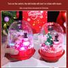 Rotating Luminous Christmas Ornament Music Box