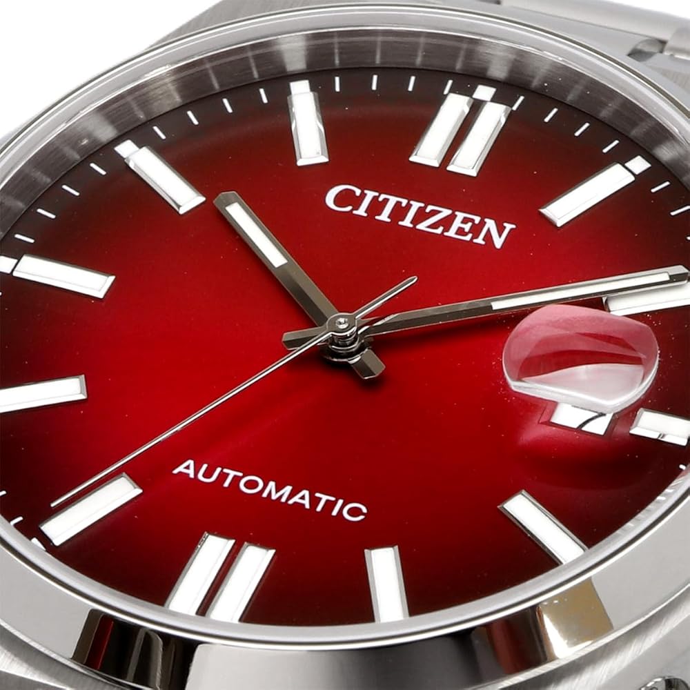 Citizen Tsuyosa Automatic Men's Watch NJ0150-56W Sapphire Glass Burgundy Gradient Silver 200m Water Resistant
