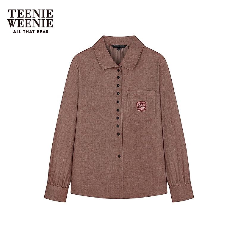 Teenie Weenie Women's Faux Denim Herringbone Shirt