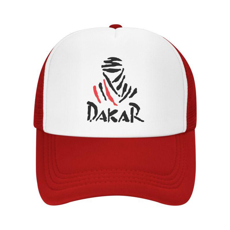 Dakar Rally Print Mesh Baseball Cap Unisex Adjustable Snapback Caps Summer Breathable Sun Visor Hat Trucker Hats