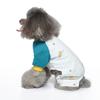 Cotton Blend Dog Pajamas Cartoon Long Sleeve Soft Breathable Easy On Off Anti Shedding Pet Clothes