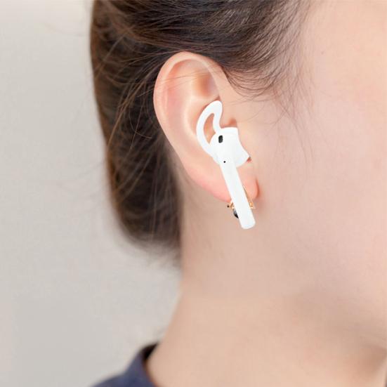 1 Pair Silicone Anti-drop Ear Hook Protector Cover Case for AirPods 1/2 for Ear-pods
