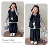 Girls' Korean Style Autumn Vest Three-Piece Outfit: Trendy, Casual, and Beautiful