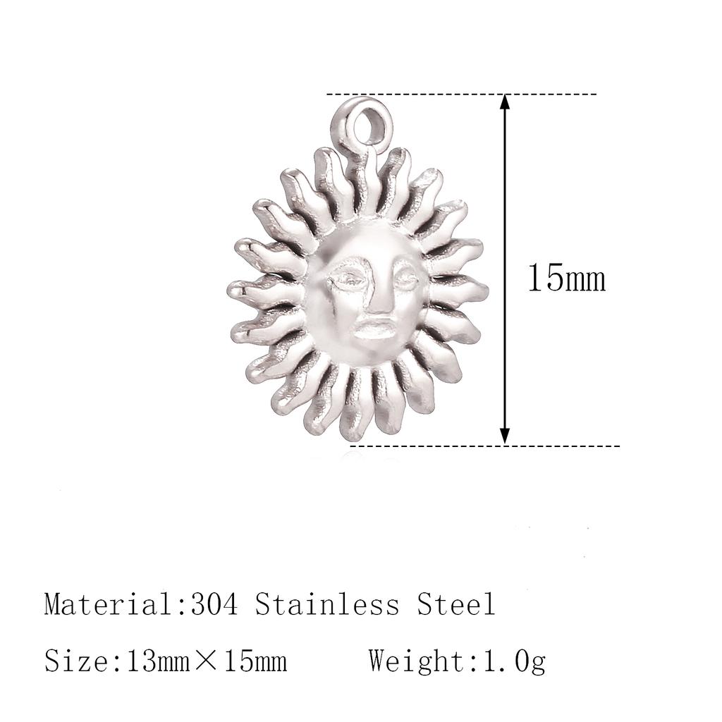 3Pcs Pet Dog Claw/Compass North Star/Sea Wave/Cat's Paw Charms Stainless Small Pendants for Necklace Bracelet DIY Jewelry Making