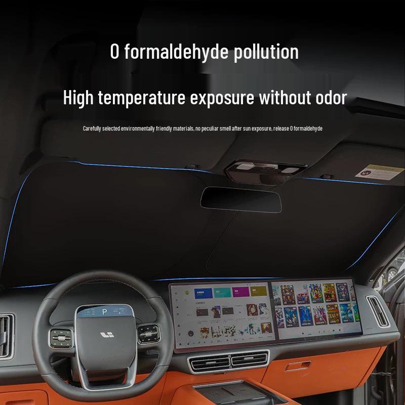 Compatible with Ideal L6-L9, MEGA, I6, I8 Car Window Sunshade: Heat Insulation & Privacy Curtain