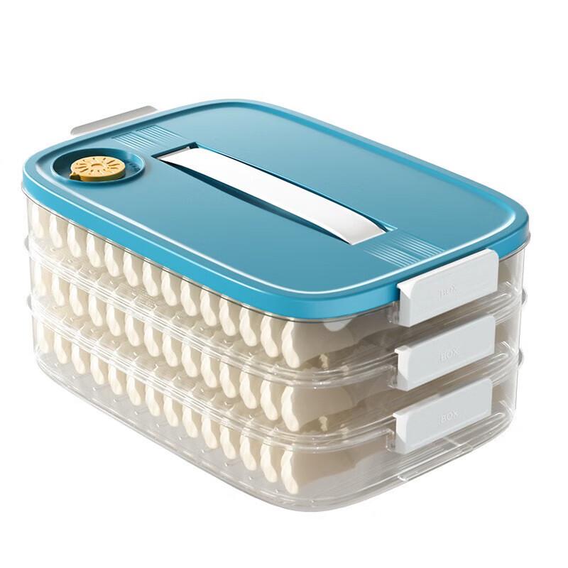 3-Layer Silicone Dumpling & Wonton Storage Container