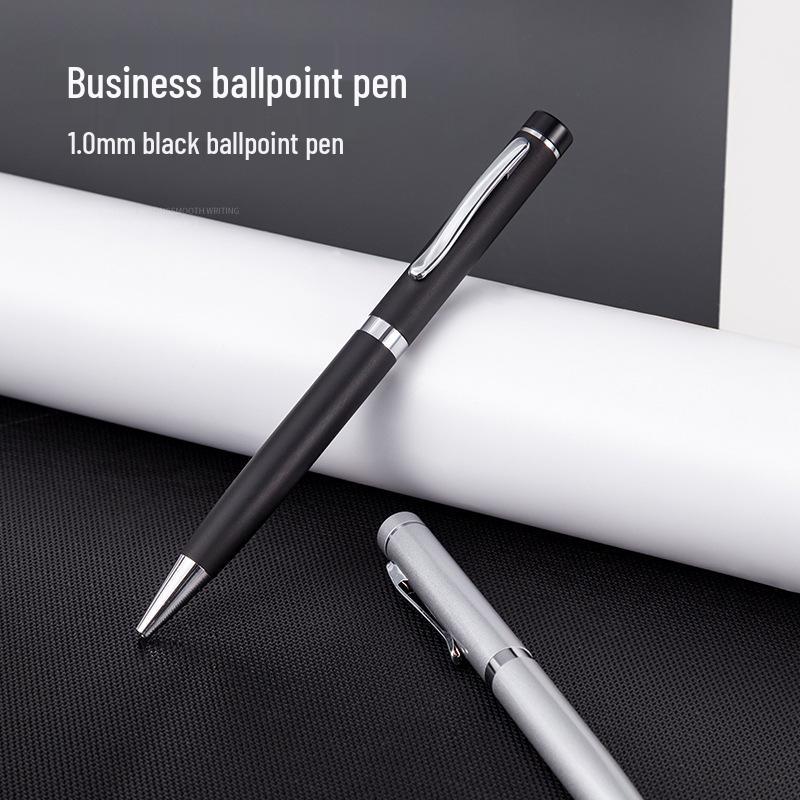 Anpassningsbar metallkulspetspenna: Snygg design för affärer, skrivande och reklam med anpassningsbara logotyper