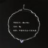 Elegent Shiny Crystal Heart Pendant Necklace for Women Girls Y2K Irregular Silver Color Chain Necklace Fashion Jewelry Gifts