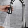 SUS304 Multi-Functional Kitchen Faucet with Pull-Out Sprayer and Three-Speed Water Flow for Single Sink Vegetable Washing Basin