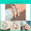 Ceramic Charming Pink Starfish And Shell Beaded Bracelet For Couples And Friends 2024 Summer Trend