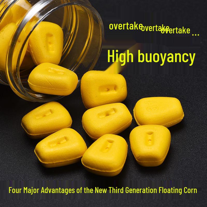 Large Buoyant Corn Fishing Beads: Simulated Corn Lures for Carp and Reservoir Fishing. Yellow (corn flavor)