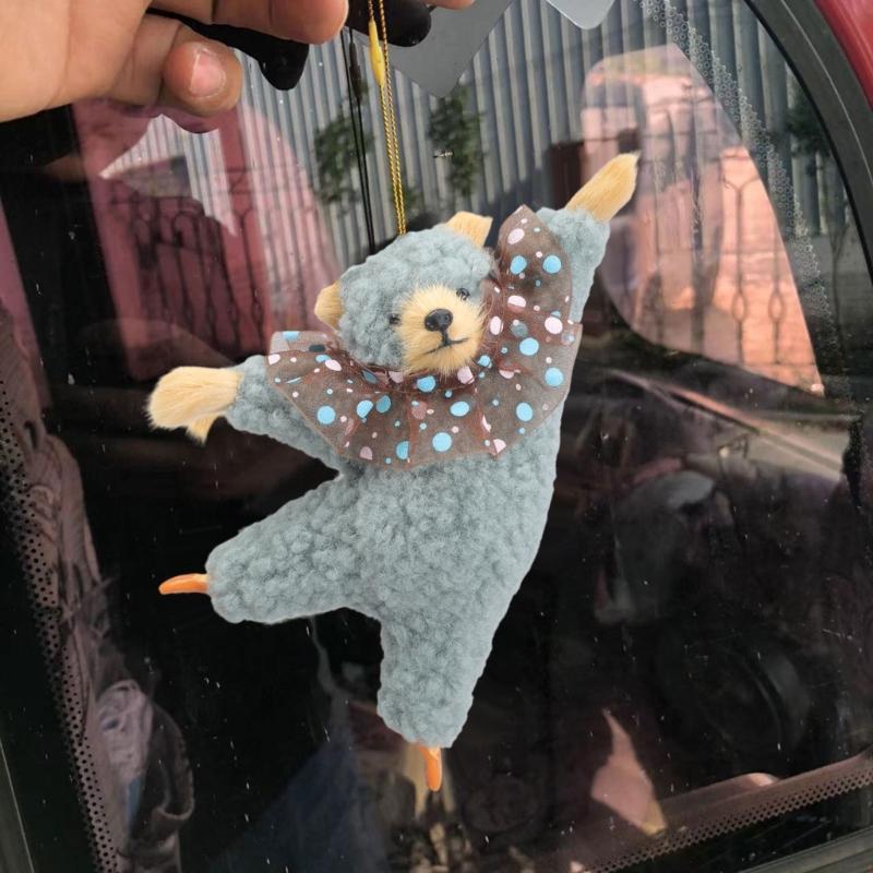 Ballet Bear Pendant Plush Bear Keychain Stuffed Animal Pendant Soft Key Rings