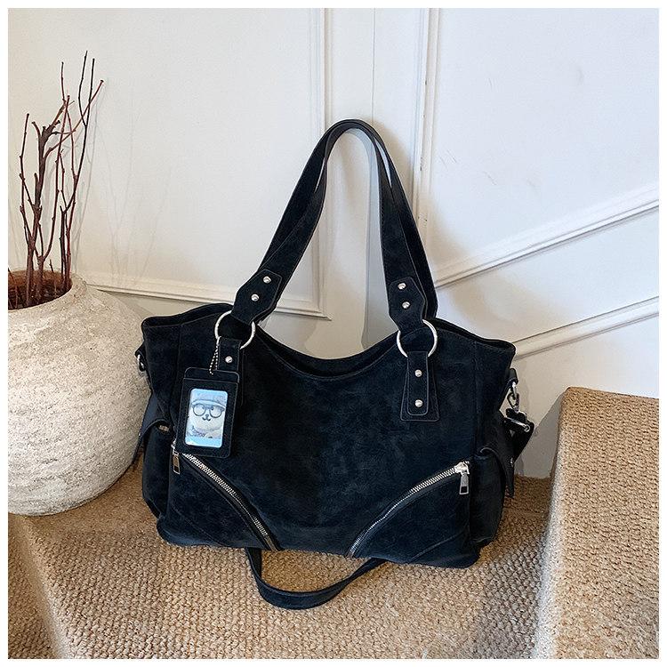 Casual Commuting Tote Bag, Girl Motorcycle Bag, Large Capacity Single Shoulder Crossbody Bag
