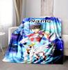 Custom Name Cosmic Warrior Flannel Blanket Throw Blanket Soft Warm Sofa Bed Decor Unique Gift