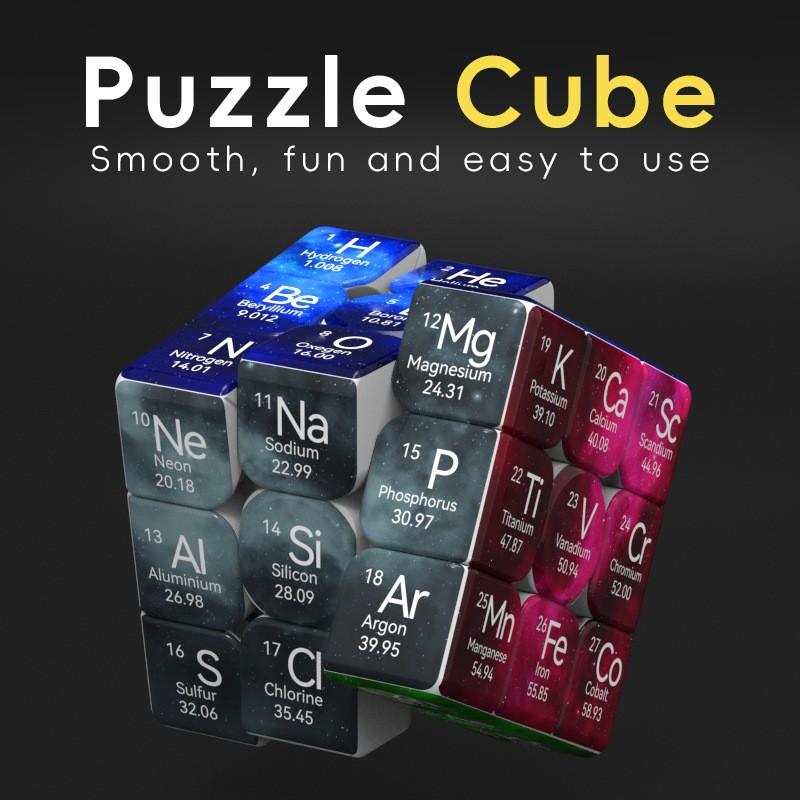 Periodická tabulka Cuberspeed Kostka na odbourání stresu Rychlostní kostka 3x3 Puzzle Magická kostka 3x3x3 Hračka na odbourání stresu