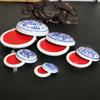 Ancient Style Blue and White Ceramic  Inkpad Chinese Style Red stamp inkpad  Decorative Paintings