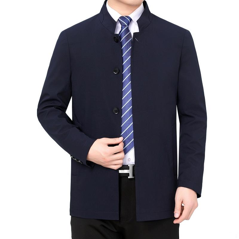 

Куртка куртка для мужчин осень и зима лацкан бизнес-лидеры среднего возраста и пожилые папа ветровка 195