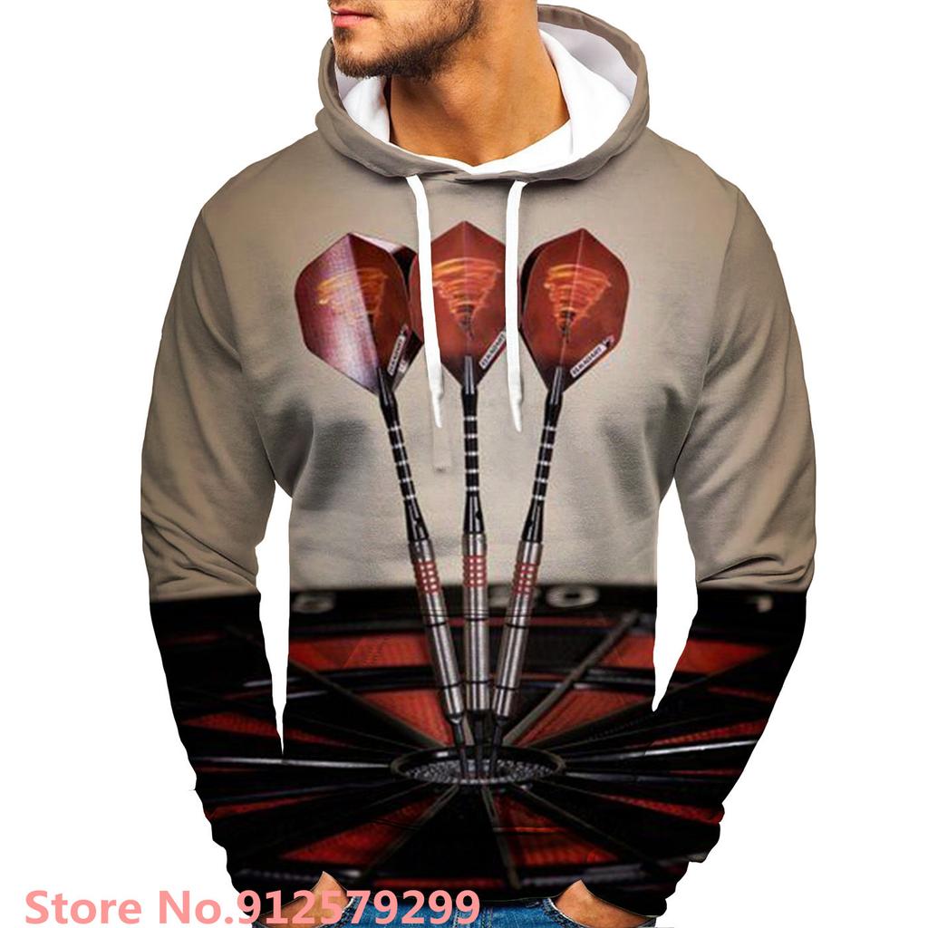 Dart Board Design Hoodies Fashion 3D Printed Sweatshirts Game Harajuku Hip Hop Hoodie Casual Pullover