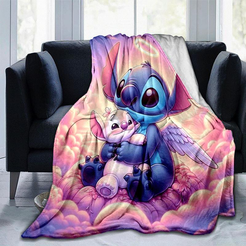 

1pc Stitch Printing Blanket - Soft, All-Season Throw for Living Room, Bedroom,Travel 80cmx120cm(31inx47in)