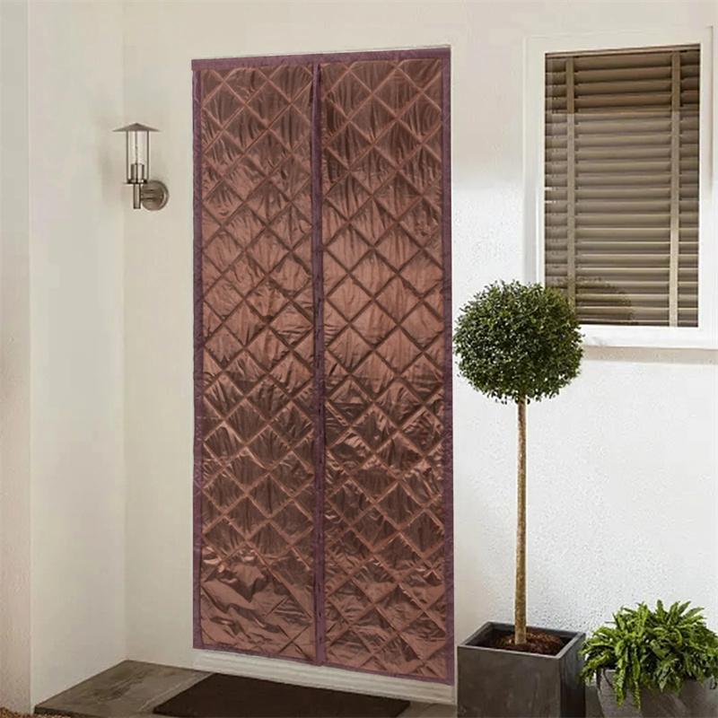 Magnetic Thermal Insulation Door Curtain Waterproof Warm-Keeping Door Curtain Oxford Closed by Magnets Pet-Friendly Door ScreensThicken Cotton curtain
