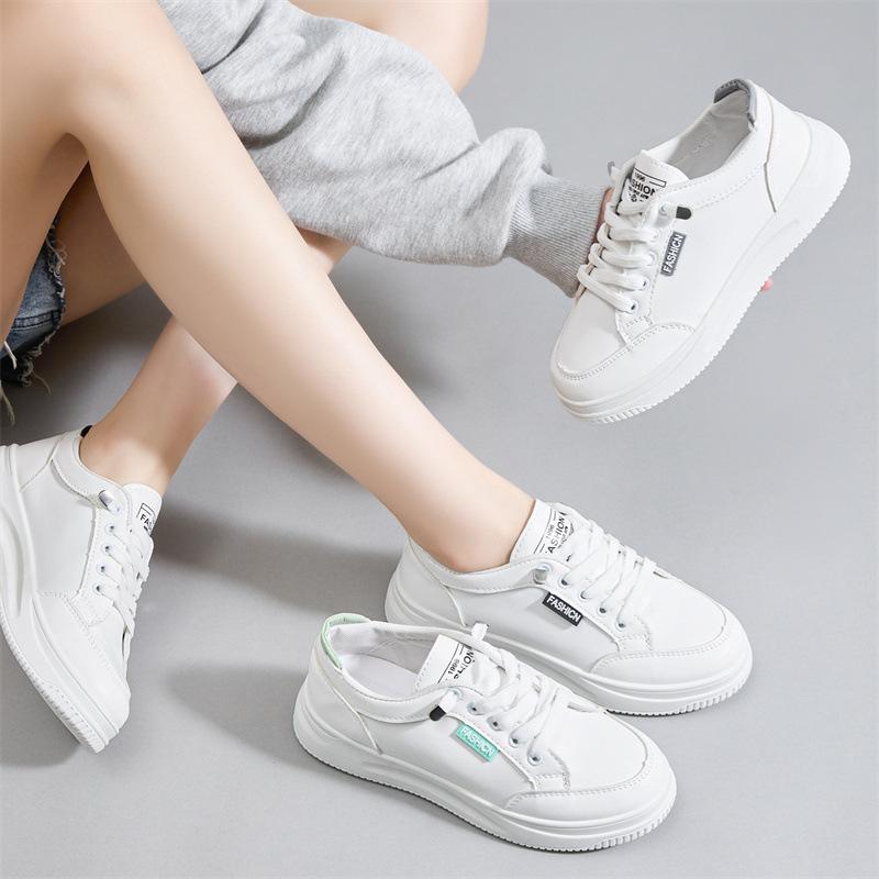 Little White Shoes Women's Shoes New Spring Sports Board Shoes Women's Shoes Fashion 2024 Autumn White Versatile Casual Shoes