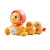3Pcs/Set Kids Electric Duck Toy Light-Up Mother Baby Duck Toy Infants Tummy Time Educational Walking Animal Musical Toy Toddlers Boys Girls Gifts