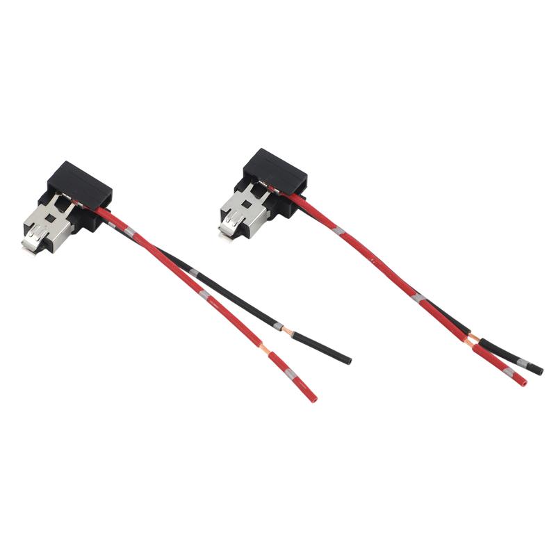 H1 Headlight Harness Car Headlight Connector Vehicle Lighting Car Headlight Upgrade ABS Plastic High Reliability