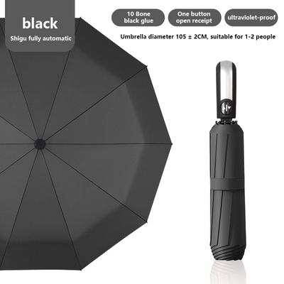 Parapluies automatiques vêtements de pluie hommes femmes cadre solide 8/10 nervures pliant coupe-vent grand Parasol Portable résistant parapluie pour la pluie