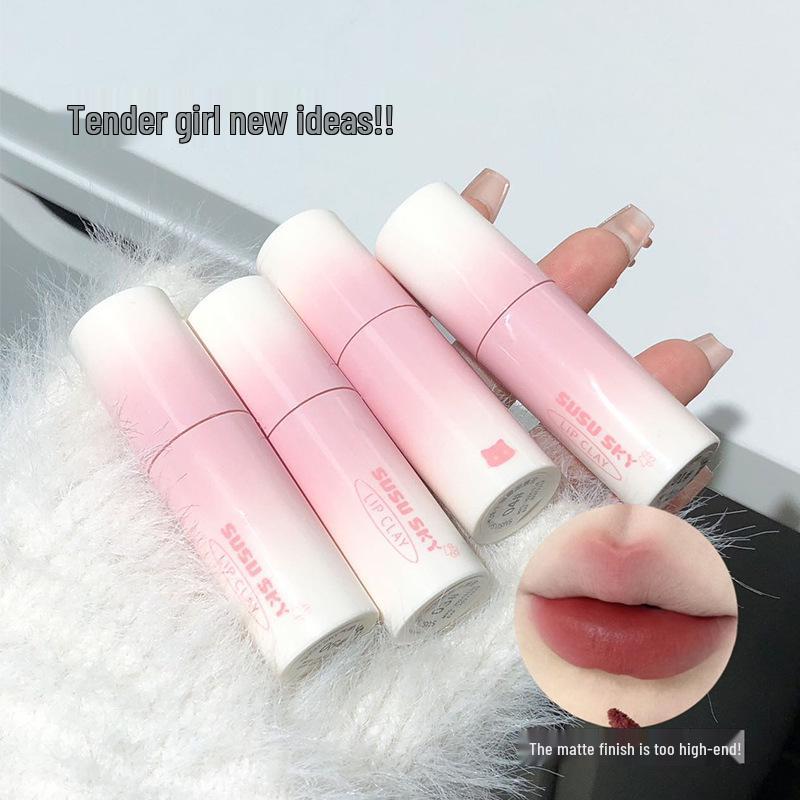 SUSU SKY Balloon Kitten Velvet Matte Lip Mud: Silky, Non-Drying, Complexion-Enhancing Formula.