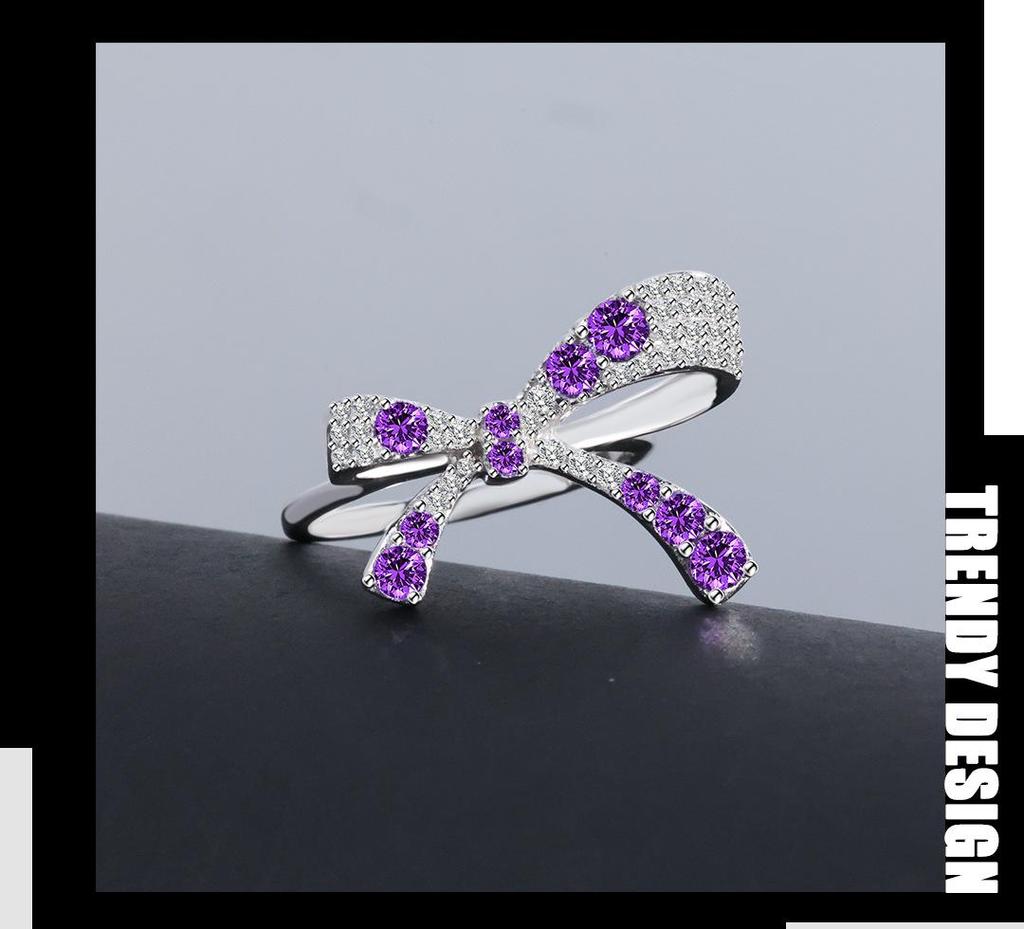 Dibo S925 Sterling Silber Schmetterlingsring - Europäischer & Amerikanischer Mode-Stil für Damen